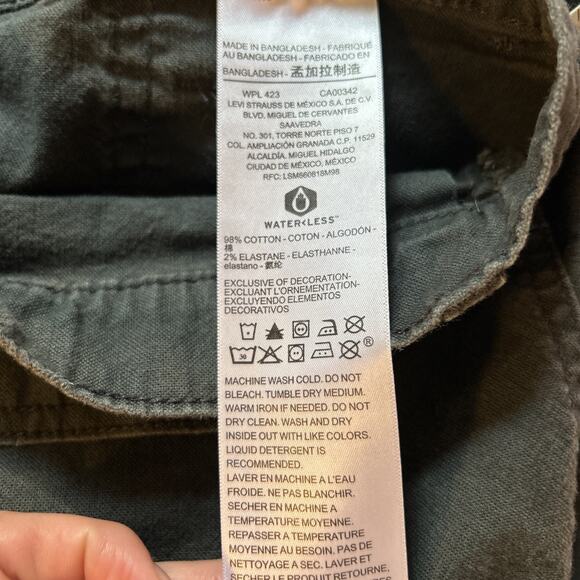 Men’s Levi’s Black Jeans Pants, Toggle Ankle Gold Signature 36 Chinos Straight - Picture 9 of 9